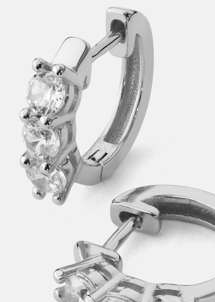 Örhänge Cirvia Spark - Silverpläterat