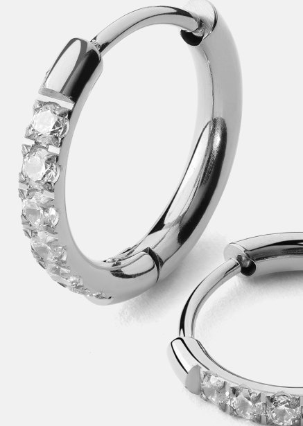 Örhängen Lumira Halo - Silverpläterade