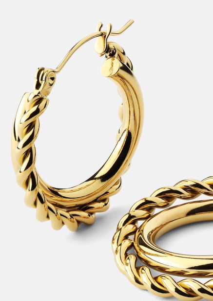 Örhängen Twist Elegance – 18k Guldpläterade