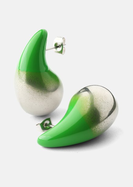 Örhängen Verdé Glow – Silverpläterade