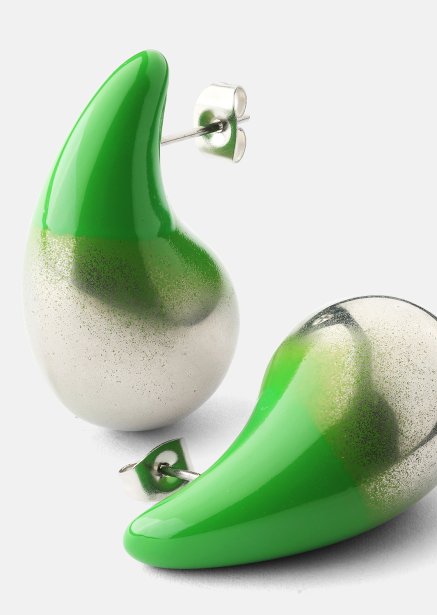 Örhängen Verdé Glow – Silverpläterade