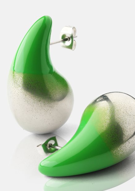 Örhängen Verdé Glow – Silverpläterade