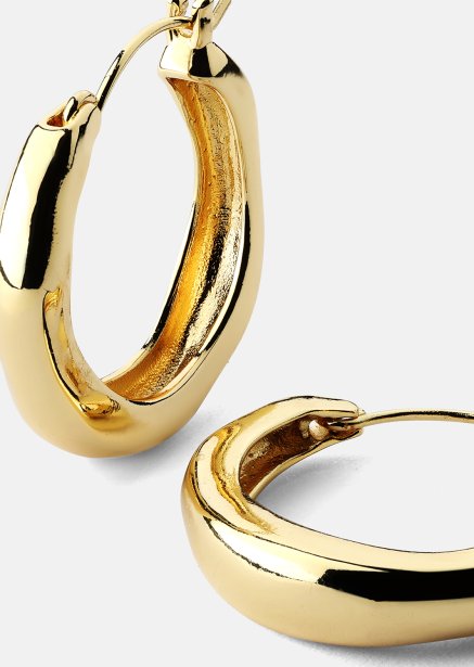 Örhänge Mila Hoops - 18k Guldpläterat