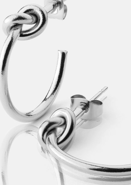 Loop Örhängen – Silverpläterade