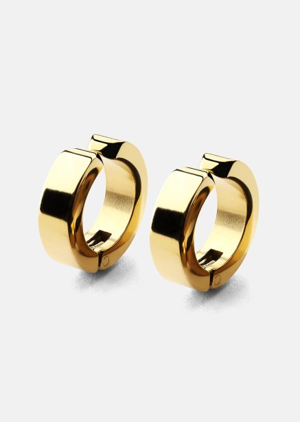 Örhänge Petite Hoop - 18k Gold Plated