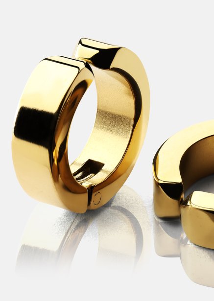 Örhänge Petite Hoop - 18k Guldpläterat
