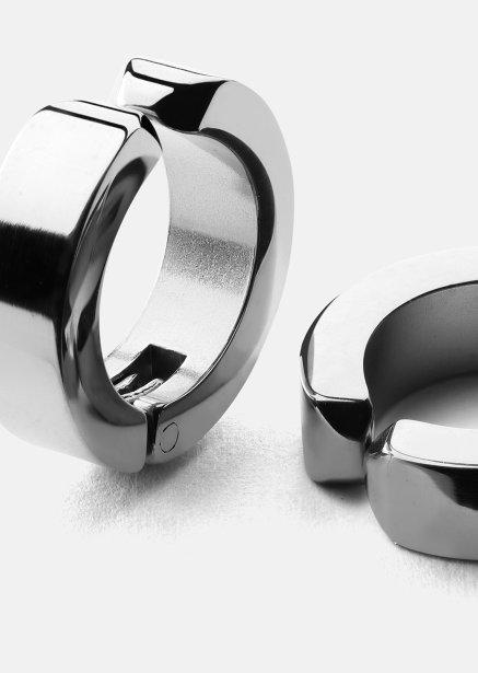Örhänge Petite Hoop - Silverpläterat