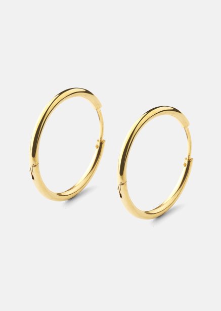 Örhänge Classic Medium - 18k Guldpläterat