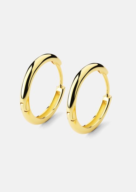 Örhänge Shine Hoops - 18k Guldpläterat