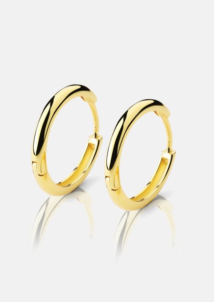 Örhänge Shine Hoops - 18k Guldpläterat