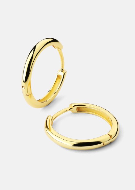 Örhänge Shine Hoops - 18k Guldpläterat