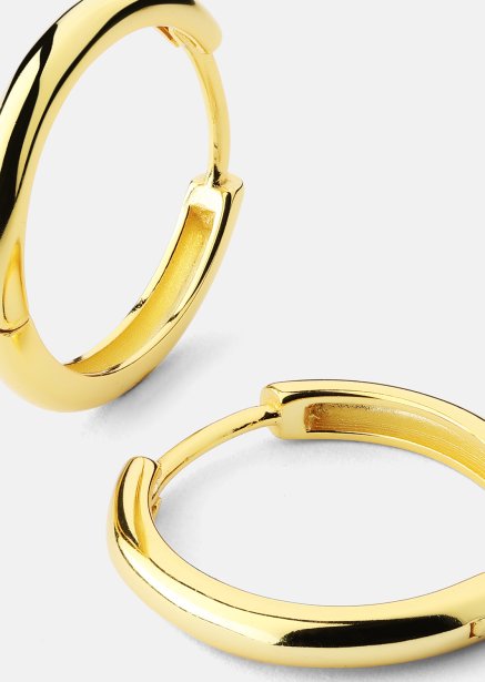 Örhänge Shine Hoops - 18k Guldpläterat