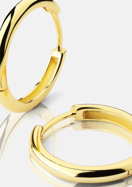 Örhänge Shine Hoops - 18k Guldpläterat