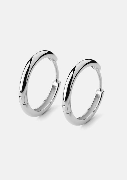 Örhänge Shine Hoops - Silverpläterat