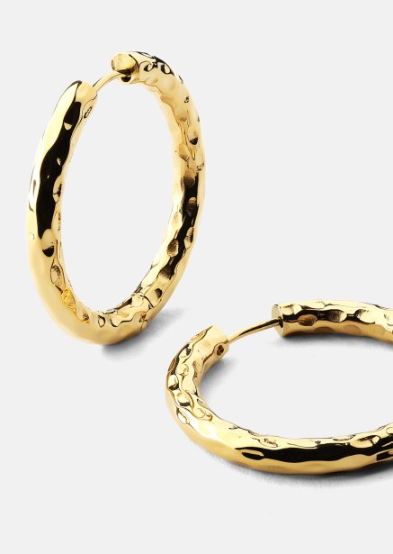Örhänge Everyday Hoops - 18k Guldpläterat