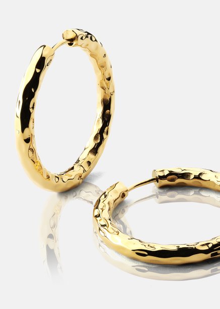 Örhänge Everyday Hoops - 18k Guldpläterat