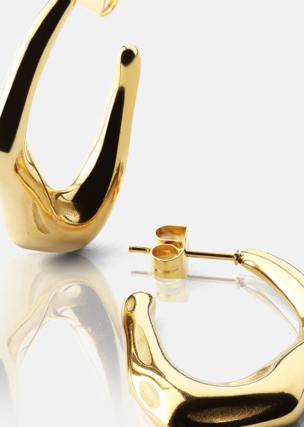 Örhänge Bold Drops - 18k Guldpläterat