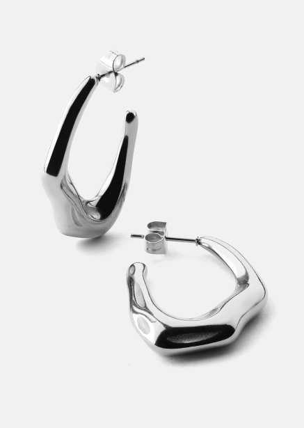 Örhänge Bold Drops - Silverpläterat