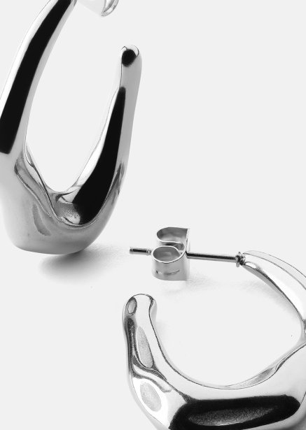 Örhänge Bold Drops - Silverpläterat