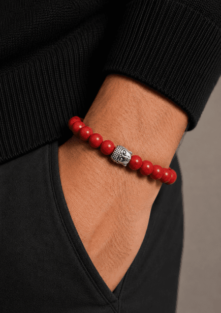 Pärlarmband Crimson Harmony