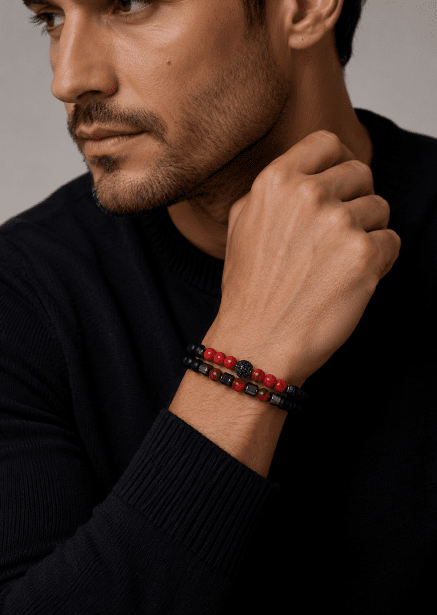 Pärlarmband Crimson Valor