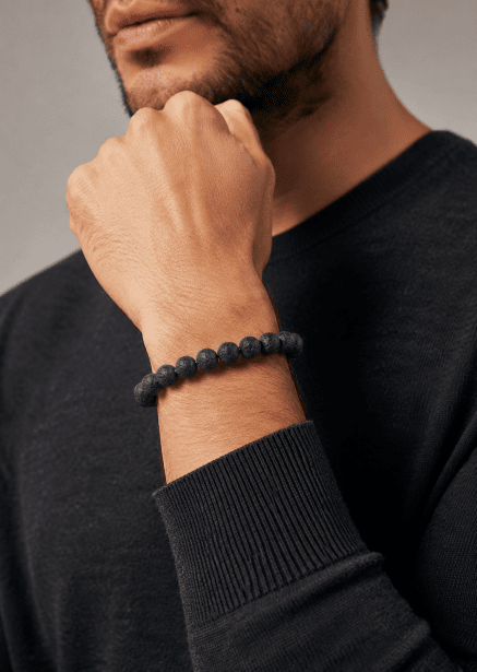 Pärlarmband Obsidian Thread