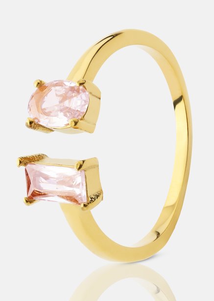 Ring Rosé Duo - 18k Guldpläterad