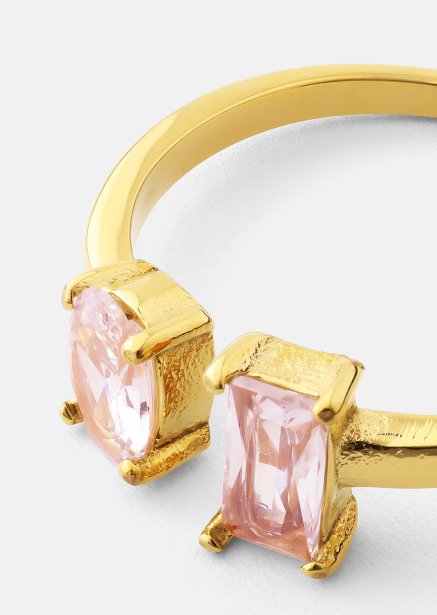 Ring Rosé Duo - 18k Guldpläterad
