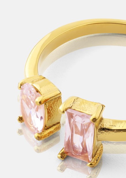 Ring Rosé Duo - 18k Guldpläterad