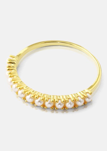 Golden Pearl Serenity Ring - 18k Guldpläterad