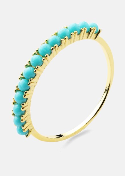 Blue Pearl Elegance Ring - 18k Guldpläterad