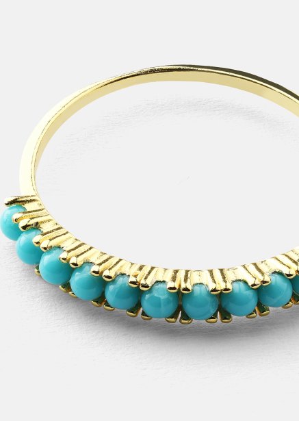 Blue Pearl Elegance Ring - 18k Guldpläterad