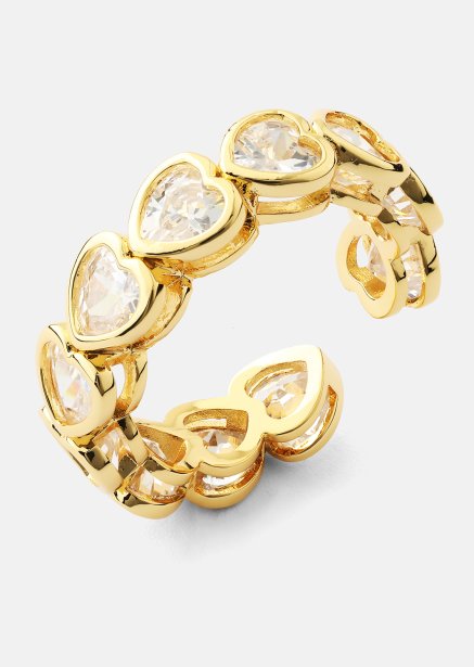 Ring Heartfelt Love- 18k Guldpläterad