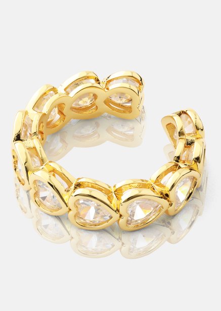 Ring Heartfelt Love- 18k Guldpläterad