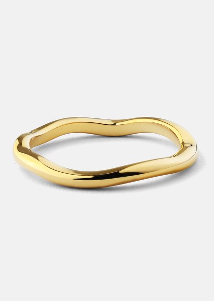 Ring Wave Gold- 18k Guldpläterad