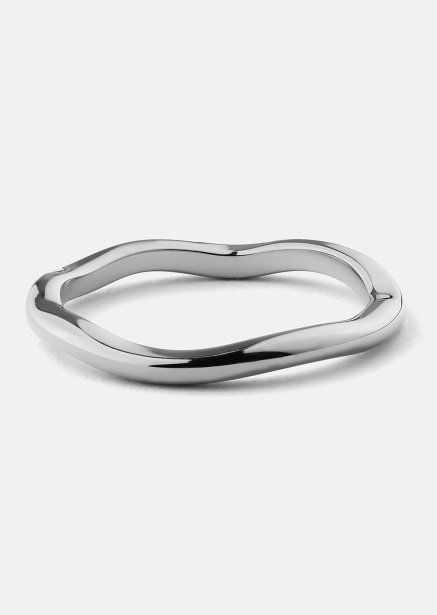 Ring Wave Silver- Silverpläterad
