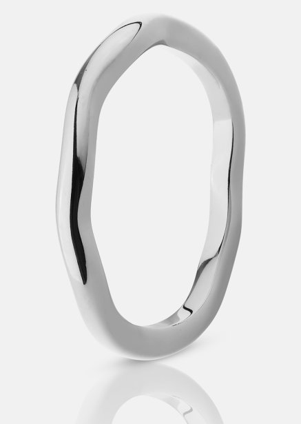 Ring Wave Silver- Silverpläterad