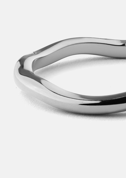 Ring Wave Silver- Silverpläterad