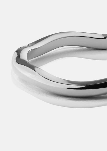 Ring Wave Silver- Silverpläterad
