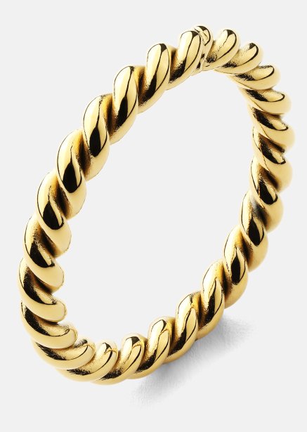 Ring Golden Twist - 18k Guldpläterad