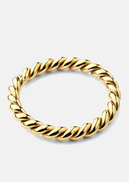 Ring Golden Twist - 18k Guldpläterad