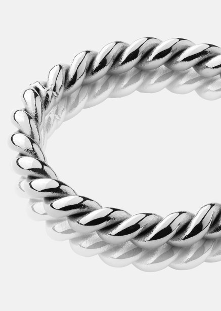 Ring Silver Twist - Silverpläterad