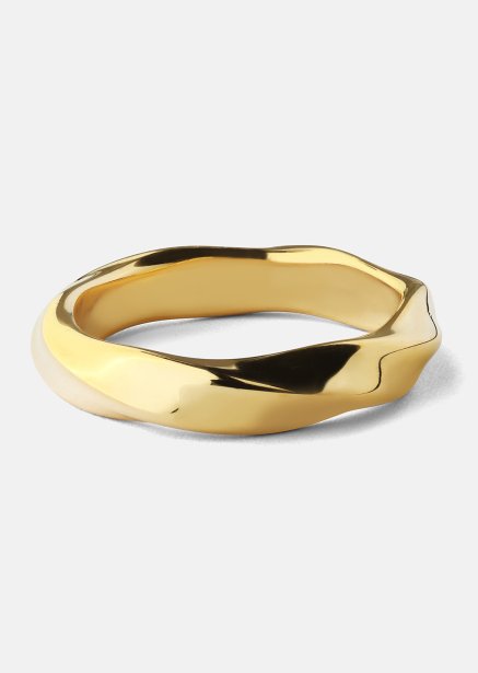 Ring Swirl - 18k Guldpläterad