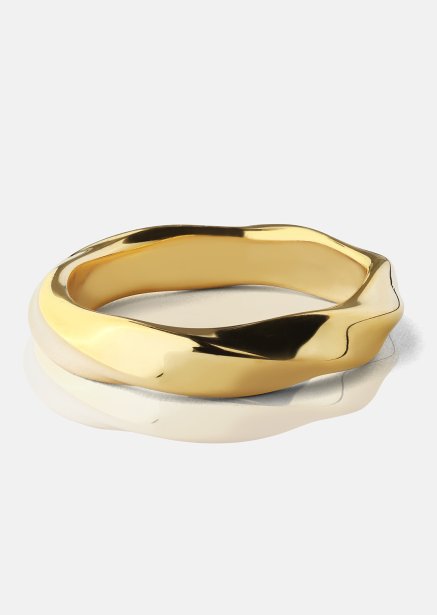 Ring Swirl - 18k Guldpläterad
