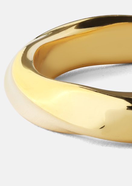 Ring Swirl - 18k Guldpläterad