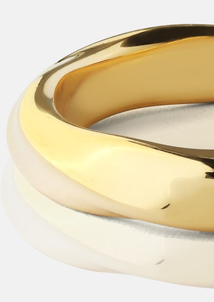 Ring Swirl - 18k Guldpläterad