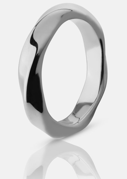 Ring Swirl - Silverpläterad