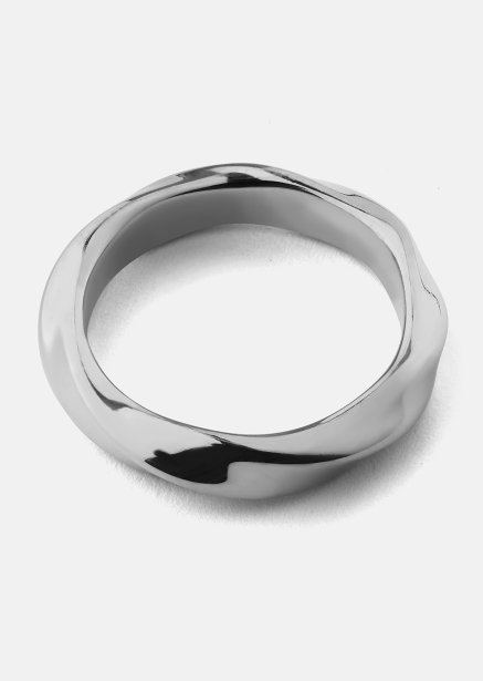 Ring Swirl - Silverpläterad