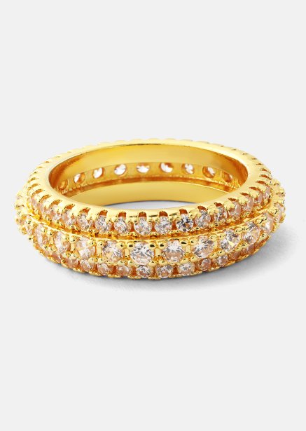 Ring Crystal Shimmer- 18k Guldpläterad
