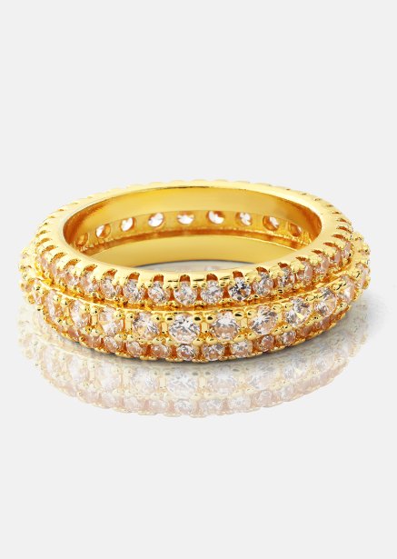 Ring Crystal Shimmer- 18k Guldpläterad